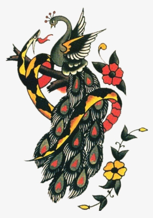 Don't Love The Snake But I Do Like The Alternative - Sailor Jerry Flower Tattoo