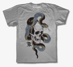 Skull & Snake - Mike Rubendall Snake Tattoo