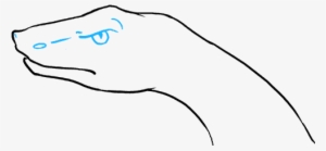 How To Draw Snake Head - Line Art