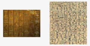 Hieroglyphs On The Papyrus Of Ani Showing Cursive Hieroglyphs - Egyptian Hieroglyphic Dictionary By Budge E A Wallis