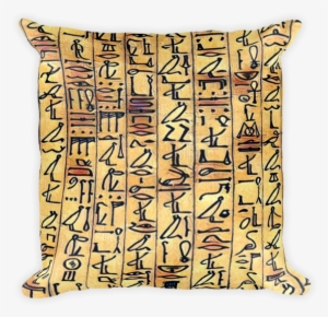 Chocolate Ancestor, Llc- Egyptian Hieroglyphics Pillow - Egyptian Hieroglyphic Dictionary By Budge E A Wallis