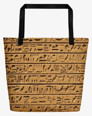 Egyptian Hieroglyphics Beach Bag - Tote Bag