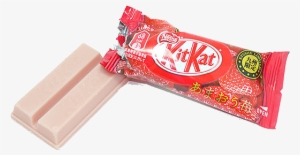 16 Kit-kat Flavors You Will Only Find In Japan - Kit Kat Strawberry Transparent