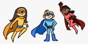 Next Was Deciding What Powers Each Hero Would Have - Superhero Cartoon