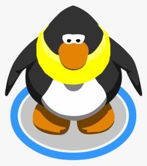 Yellow Designer Scarf Ig - Red Penguin Club Penguin