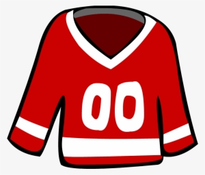 Old Red Hockey Jersey - Red Jersey Clip Art