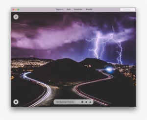 Retina-ready Mac Wallpapers - Lighting Storm Long Exposure