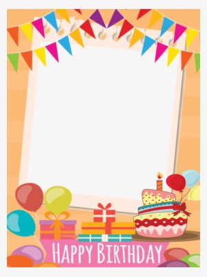 Frame Happy Birthday Png Png Transparent Library - Happy Birthday Frame Png