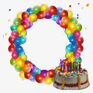Birthday Balloons Frame - Mickey Mouse Balloon Arch Png