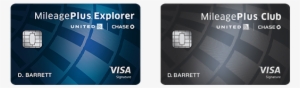 The United Mileageplus Explorer And Club Cards, From - Visa