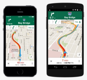 Google's Maps App Features Gps Lane Guidance - Google Maps Lane Assist