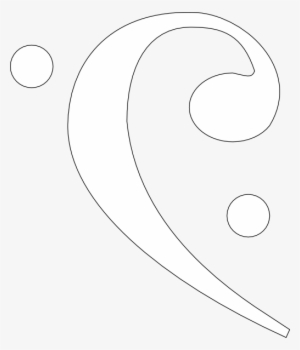 Bass Clef Clip Art - Moon