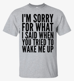 I'm Sorry For What I Said When You Tried To Wake Me - Donald Trump Build The Wall 2016 Shirt -