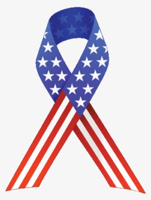 American Flag Ribbon - Veterans Day Ribbon