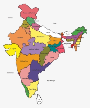India Map Free Png Image - States Of India Hd