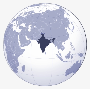 Where Is India Located - India On World Map Png