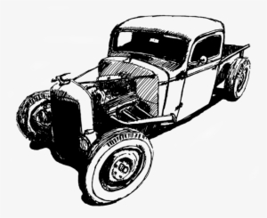 Tractor Drawing Hot Rod - Transparent Hot Rod Png