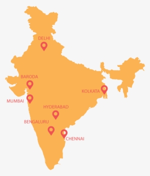 United Way India - India Map For Powerpoint