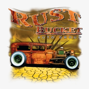 Rust Bucket Auto Group Hot Rod Car T Shirt Mens Quality