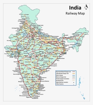 India Railways Map - Atlas