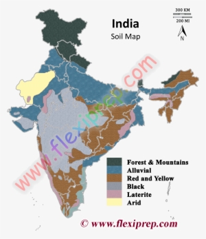 Soil Map Of India - India Map Vector Png