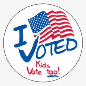 Kids Vote Too - Voted By Mail Stickers