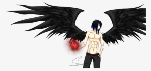 Anime Drawing Fallen Angel - Anime Dark Angel Png