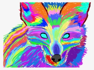Drawing Trippy Psychadelic - Trippy Fox