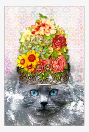 Finest Feline Poster - Colorful Flower Daily Planner