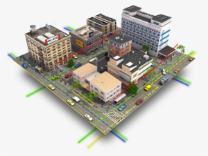 vgis holographic municipal planning - 3d rendering
