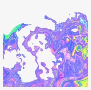 Trippy Transparent Blue Background Tumblr Pastel Waves - Transparent Background Trippy Png