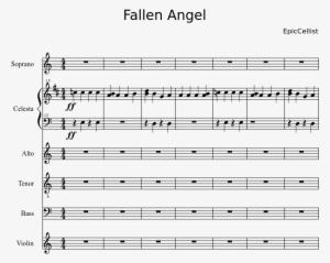 Fallen Angel Sheet Music Composed By Epiccellist 1 - Kerbal Space Program Theme Sheet Music