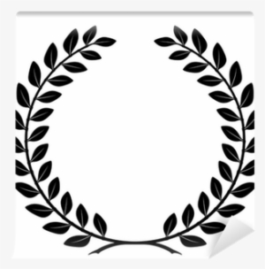 Laurel Wreath With Detailed Branches, Vector Wall Mural