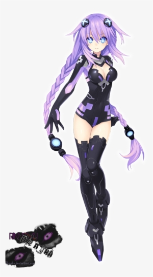 Purple Heart Render By Dragha-d5ynq19 - Anime Super Villain Girl