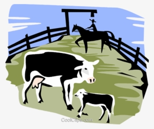 Cows In A Corral Royalty Free Vector Clip Art Illustration - Do Animals Have Culture