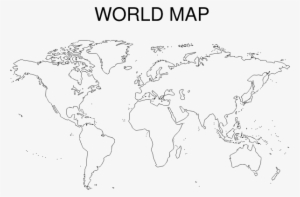 World Map Outline Black And White Printable Transparent Png 600x394 Free Download On Nicepng
