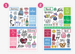Sticker Sheets, Holiday Planner Stickers - Cool Stickers For Planners