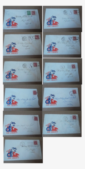 Have 11 Different Envelopes With Various Cancelled - Fictional Character
