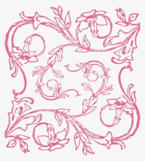 Pretty Swirl Cliparts - Floral Tile Png