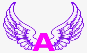 Letter A With Wings Tattoo