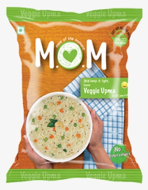 Mom Ready To Eat Veggie Upma - Mom Meal Of The Moment Idli Sambar, 60g (pack Of 3)