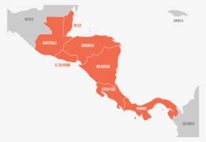 Central America Map Png - Central Spanish Speaking Countries In Latin America