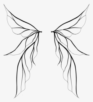 Plain Fairy Wings By Himwath On - Fairy Wings Line Art