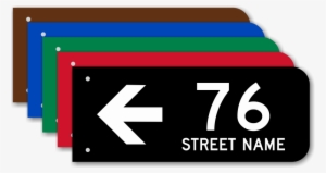 Custom Reflective 911 Address Sign - Street