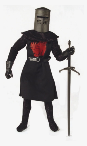 The Black Knight Monty Python Dark Knight Costume Transparent Png 348x580 Free Download On Nicepng - roblox black knight