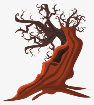 Dead Tree Clipart Spooky - Dead Tree Cartoon Png