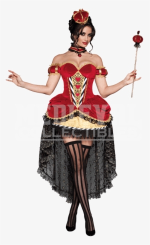 Sultry Queen Of Hearts Womens Costume - Queen Of Hearts Sexy Costume