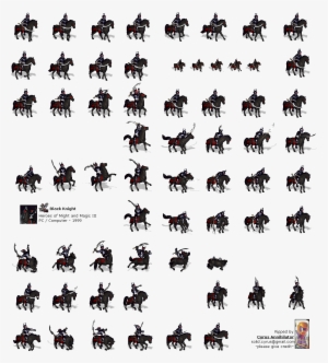 Pc / Computer - Black Knight Sprite Sheet