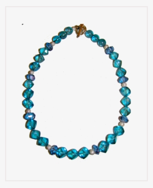 Aqua Aura Orb Necklace In Blue - Bracelet