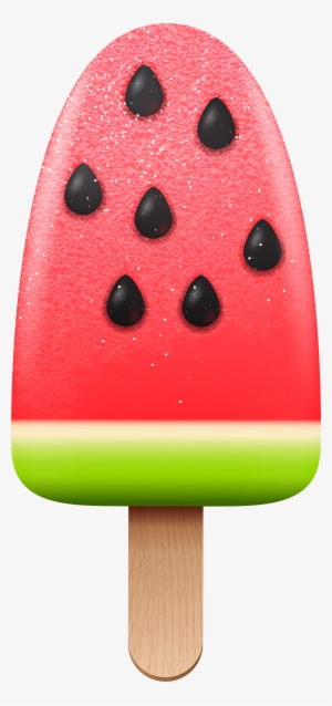 Melon Ice Cream Png Clipart Image - Watermelon Ice Pop Clipart
